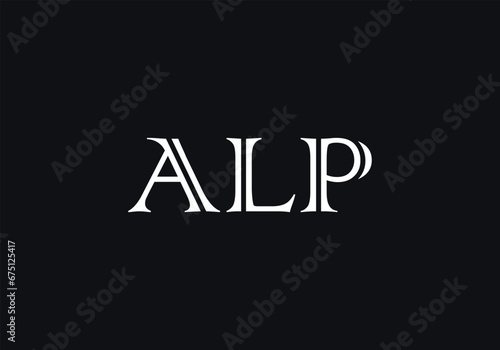 Initial Letter ALP Logo. ALP Logo Design Vector Template Isolated