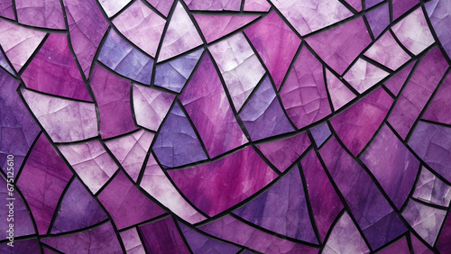Elegant Plum and Gray Mosaic Tiles Abstract Pattern Inspiration