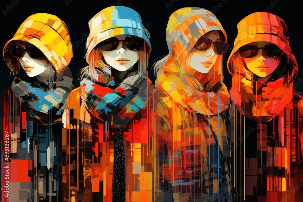 Obraz premium Winter Fashion - Generative AI