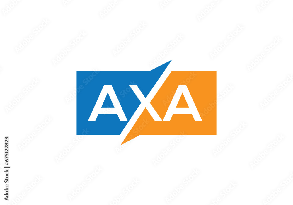 Initial Letter AXA Logo Template Vector Design. Creative Abstract Letter AXA Logo Design Initial Letter AXA Logo Template Vector Design. Creative Abstract Letter AXA Logo Design