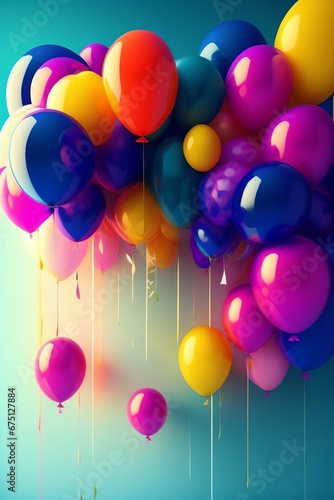 balloon party background mothers day