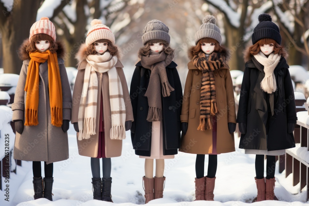 Fototapeta premium Winter Fashion - Generative AI