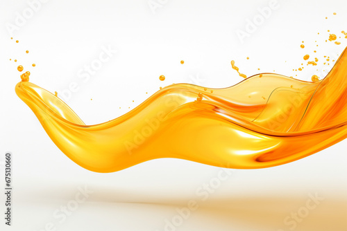 orange juice splash isolated generative ai