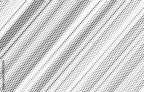 Diagonal, oblique, slanting dots lines, stripes geometric vector pattern. Abstract halftone texture and background. Vector illustration. 