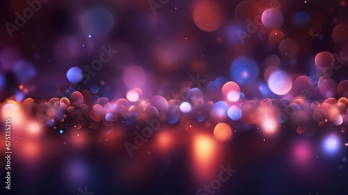 Abstract purple bokeh Christmas background