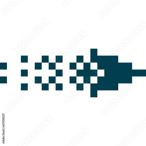 Pixel Arrow Art
