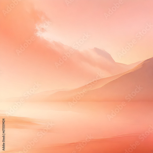 A softly blended canvas of peach and blush, resembling a gentle sunrise.