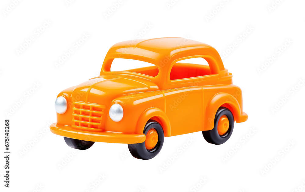 Kids' Plaything Miniature Car on Isolated Background