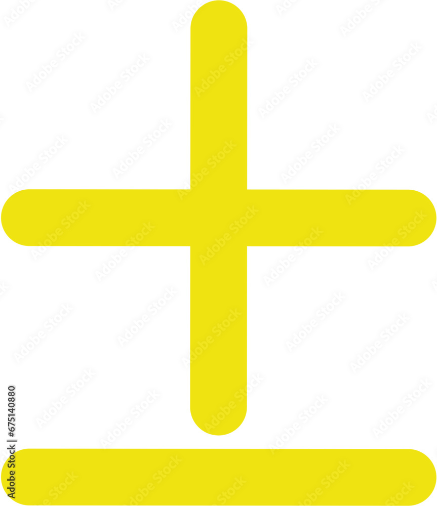 Obraz premium Plus or minus symbol 