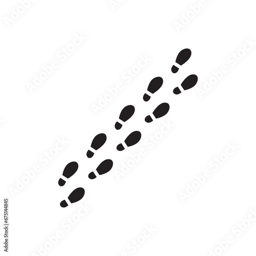 footprint icon vector