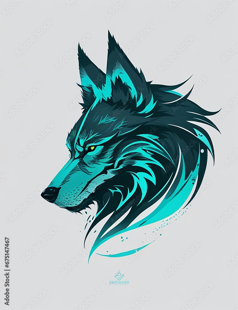 Wolf logo, wolf mascot, wolf illustration Wolf logo, wolf mascot, wolf illustration