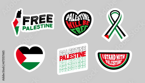 Palestine sticker collection