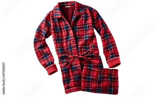Flannel Comfort on Isolated Background