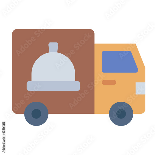 Food truck Delivery icon