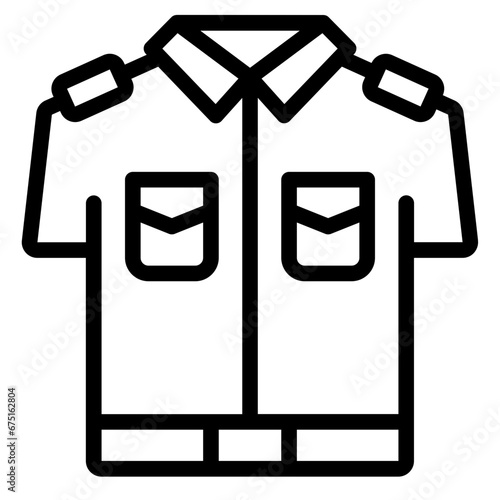 Uniform of scout adventure icon