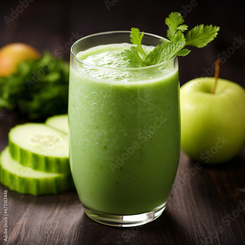 Apple cucumber and celery smoothie