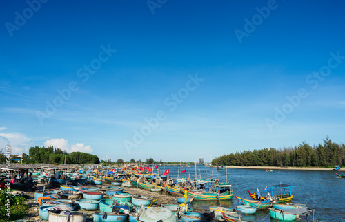 Wallpaper Mural boats on the river Torontodigital.ca