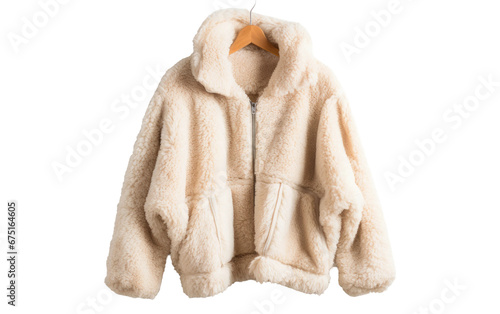 Warm Sherpa Outerwear on Transparent PNG