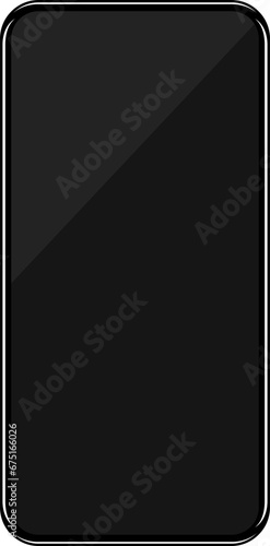 Smartphone with black screen