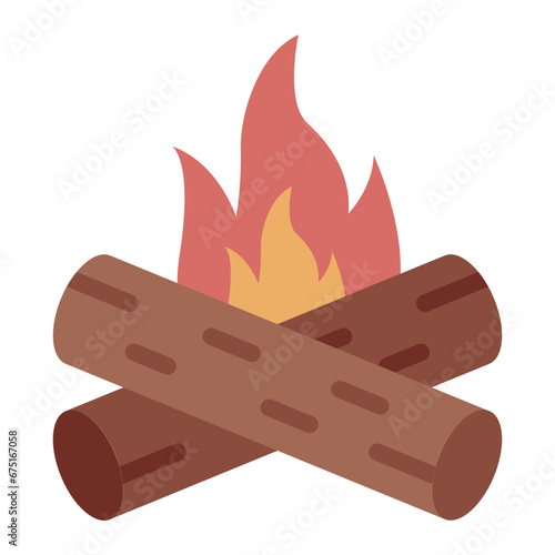 Camping Bonfire icon
