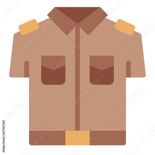 Uniform of scout adventure icon