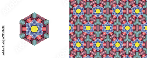 Dan-cheong. Korean traditional decorative patterns of temples.