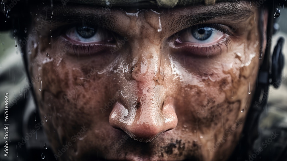 Portrait of an army soldier