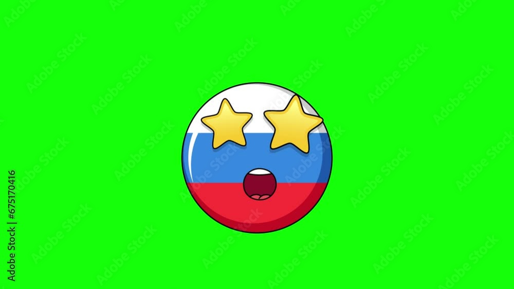 russia flag character of Grinning face with star eyes, expression of amazing, impressive
russia flag character of Grinning face with star eyes, expression of amazing, impressive