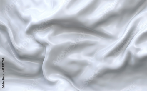 Fototapeta Naklejka Na Ścianę i Meble -  Texture, background 3D abstraction white. Liquid paint