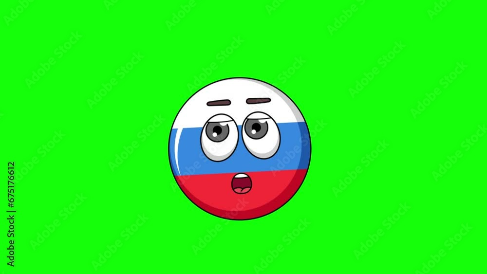 russia flag cartoon facing with rolling eye, emoji emoticon animation
russia flag cartoon facing with rolling eye, emoji emoticon animation