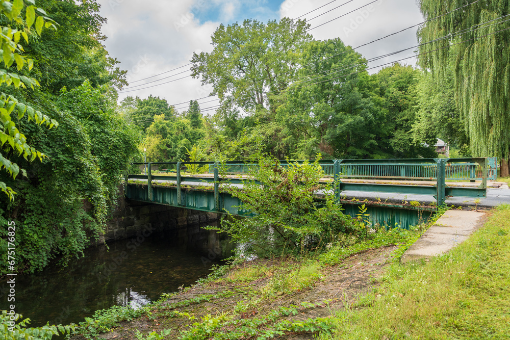 The Glen Falls Feeder Canal in Upstate New York The Glen Falls Feeder Canal in Upstate New York