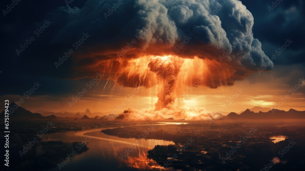 nuclear explosion, nuclear mushroom, consequences of war