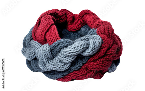 Handmade Knit Circle Scarf on Transparent PNG