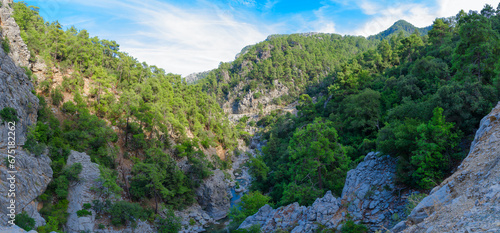 Panoramic view of Goynuk Canyon, Turkey