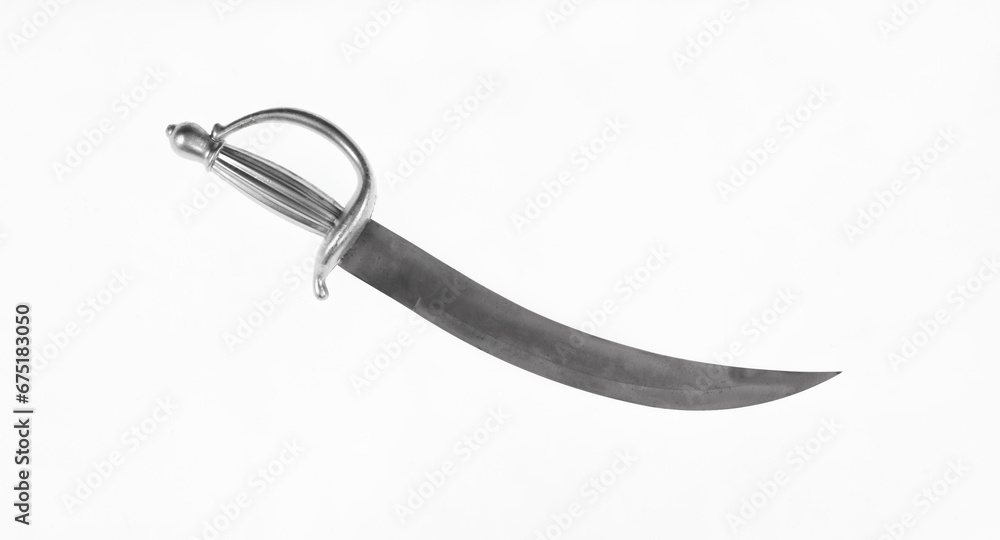 medieval silver sword isolated on white background medieval silver sword isolated on white background