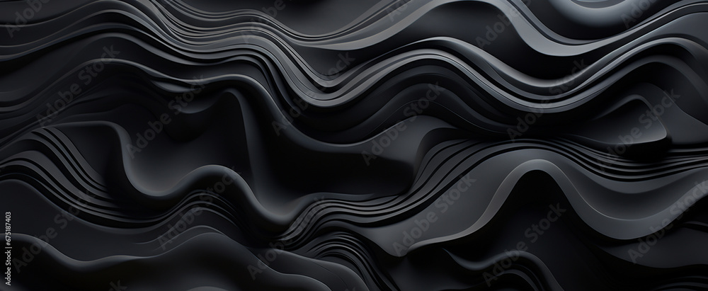 Fototapeta premium abstract black Paper effect background