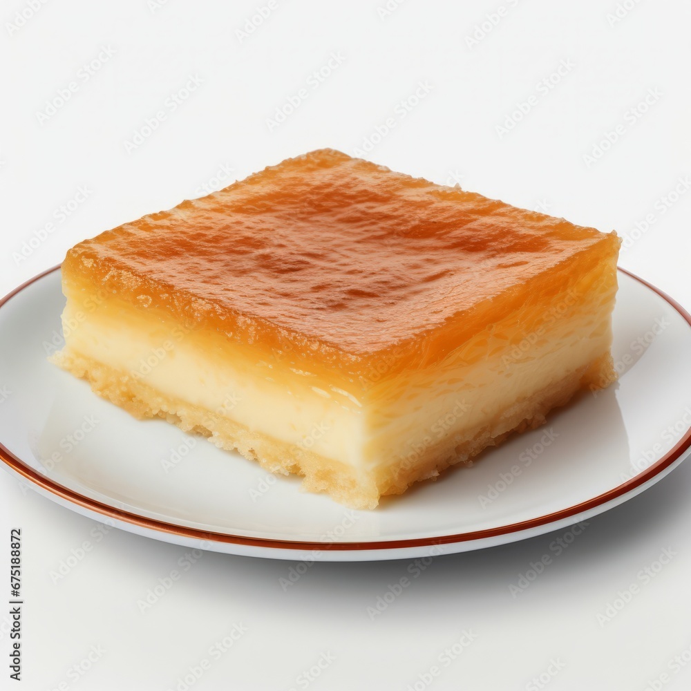 Delicious Cake on Elegant White Plate Delicious Cake on Elegant White Plate