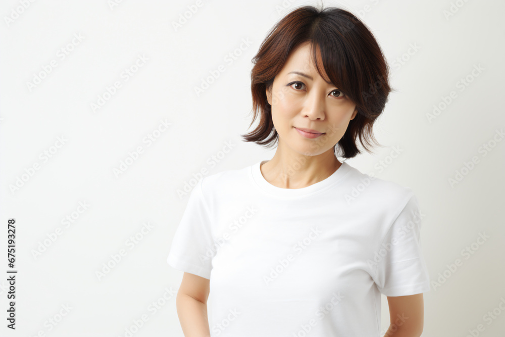 a woman in a white shirt is posing for a picture a woman in a white shirt is posing for a picture
