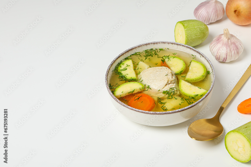 Vegetable soup, healthy nutrition and healthy lifestyle Vegetable soup, healthy nutrition and healthy lifestyle