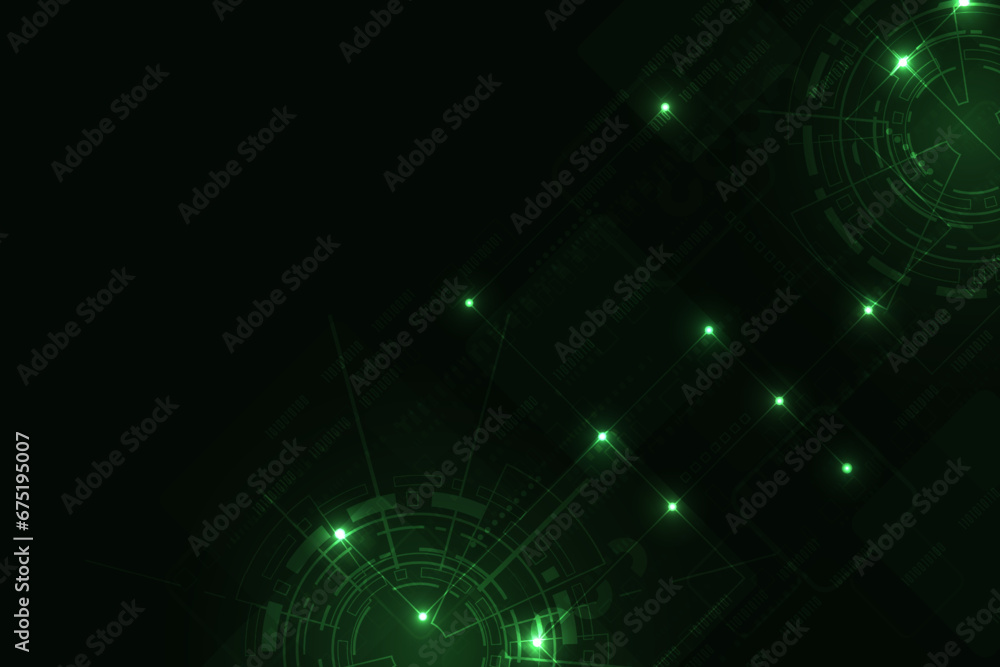 Vector abstract futuristic technology modern with green light background. Vector abstract futuristic technology modern with green light background.