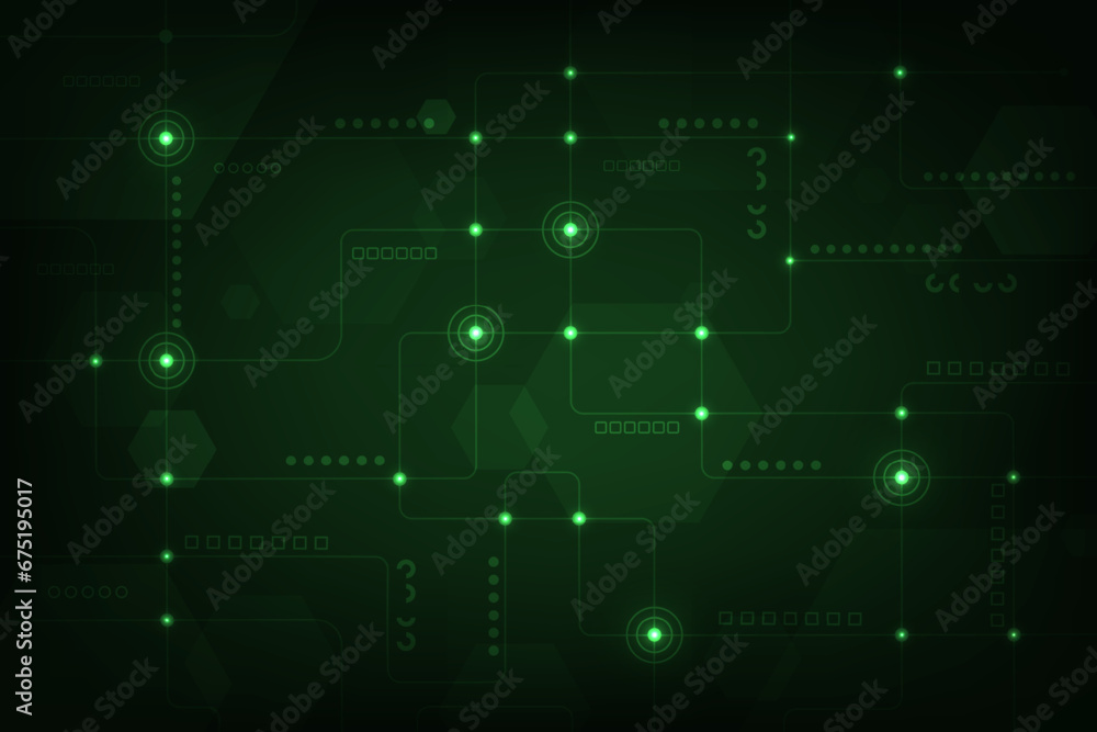 Vector abstract technology background. Hi-tech futuristic