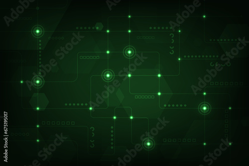 Vector abstract technology background. Hi-tech futuristic