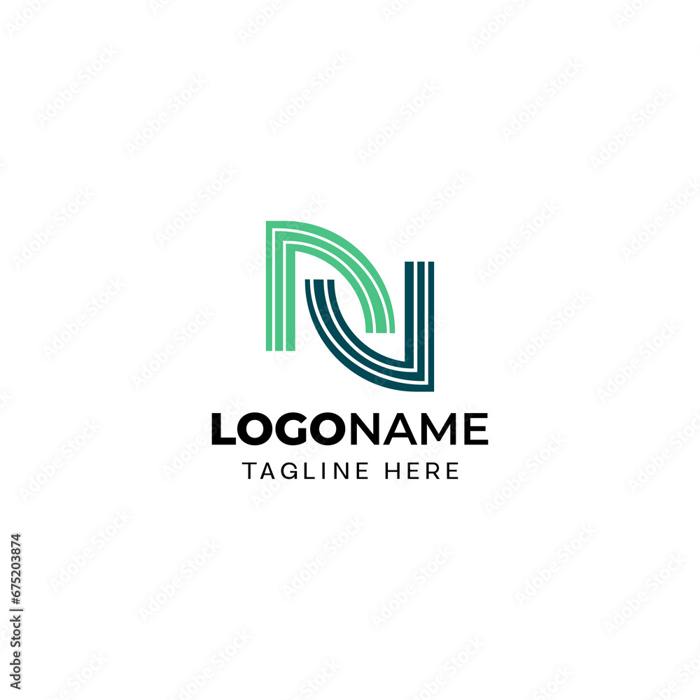 Letter N modern logo template design Letter N modern logo template design