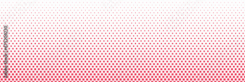 Horizontal red flower shape design on white for pattern and background,Christmas background.