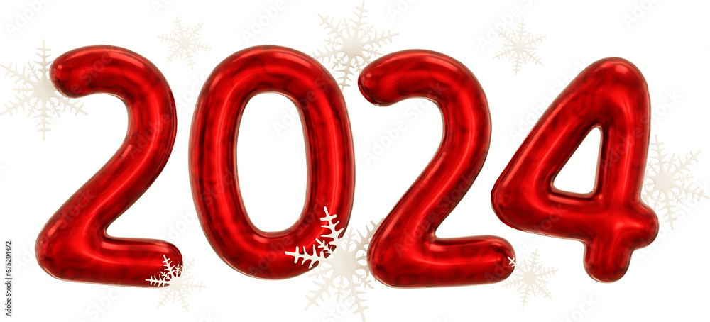 2024 number with christmas element 2024 number with christmas element