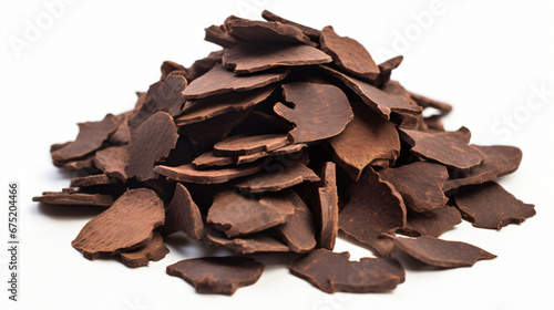 A pile of unsweetened carob chips.