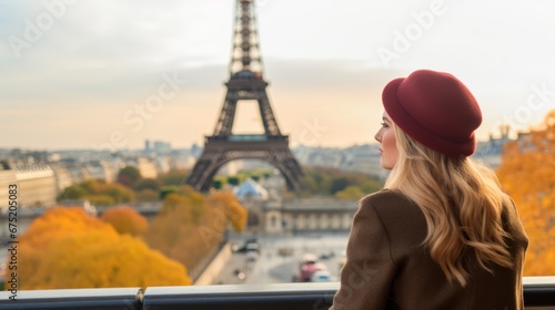 smiling happiness cheerful traveller wear casual cloth take a sight seeing travel in attractive famous urban city destination woman travel in city background concpet © VERTEX SPACE
