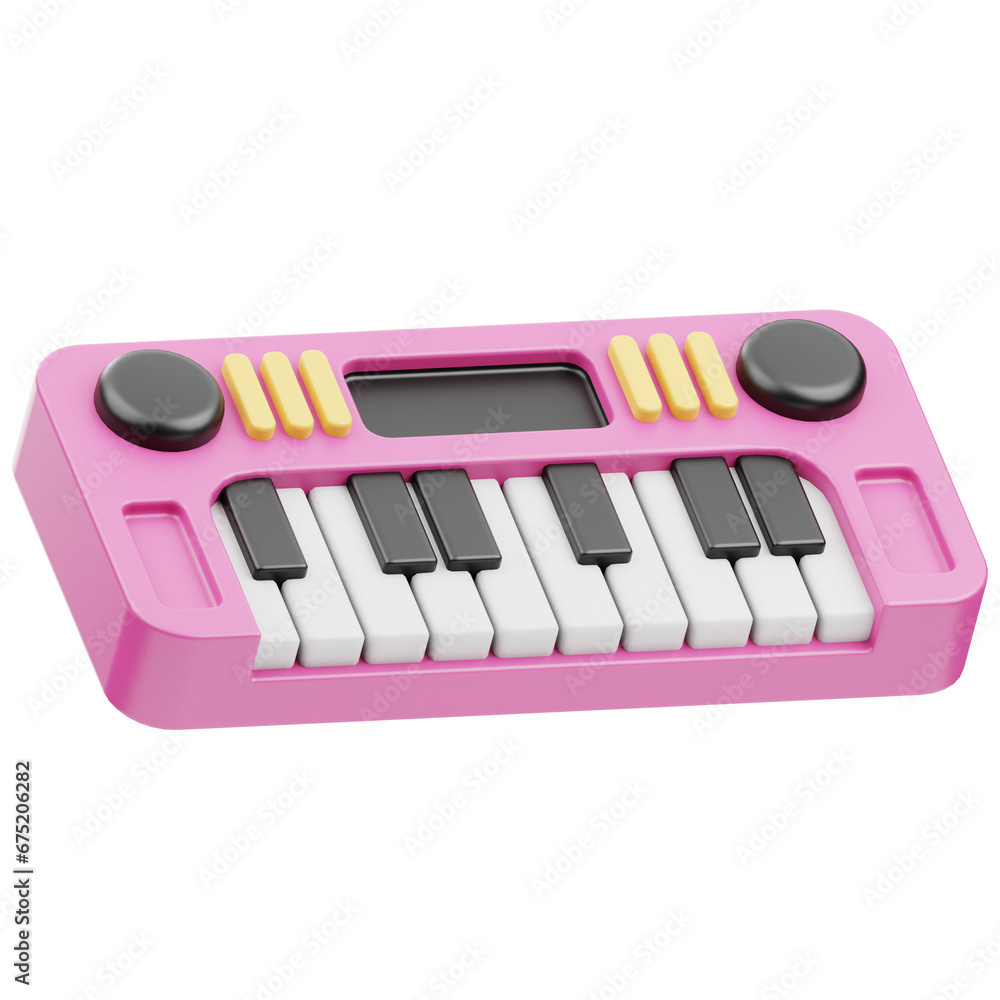 Fototapeta premium Piano 3D Illustration