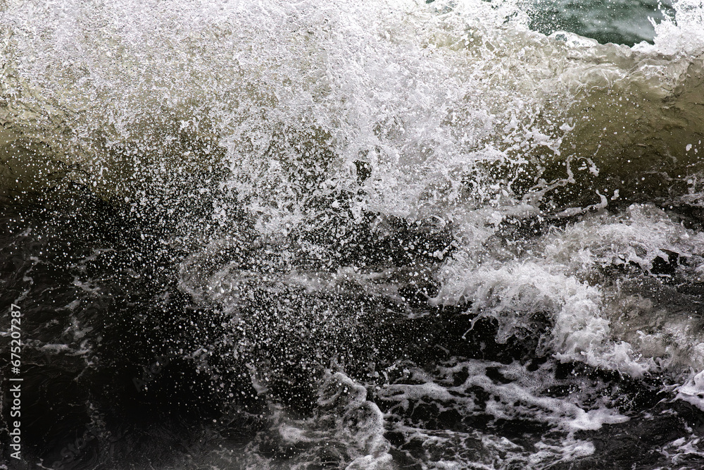 stormy wave crashing in the sea stormy wave crashing in the sea