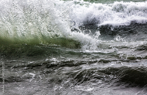 stormy wave crashing in the sea © TTLmedia
